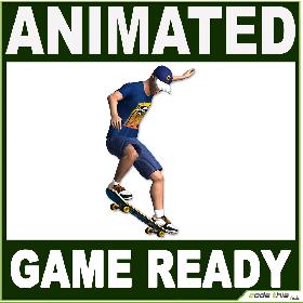 White Skater 11414 tris